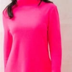 Dudley Stephens Cobble Hill Neon Pink Fleece Long Sleeve Pullover Size M Photo 0