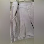 Spanx Shorts Womens M Purple Light Orchid Twill Pockets Buttons Summer Beach Photo 2