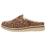 Cliffs by White Mountain Homey Leopard Print Buckle Detail Faux Fur Lined Mules Brown Size 7 Photo 1