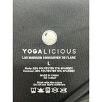Yogalicious  Lux Madison Crossover Pants Leggings Black Large 29” Inseam Photo 4