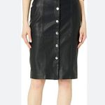 BLANK NYC , faux leather size 26 snap up belted waist, pencil skirt Photo 0