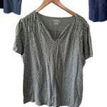 Lands' End Lot of 3 100% Cotton  LL Bean Polka Dot Solids Smocking Basic Tops XL Photo 0