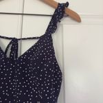 White Fox Boutique White Fox Polka Dot Mini Dress sleeveless ruffle tie bow back v-neck lightweight Photo 3