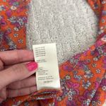 Free People NEW NWT  nina printed top in tulip ditsy orange floral bell sleeve Photo 8
