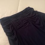 Anthropologie Maeve Dark Navy Blue Ruched Yoke Column Maxi Skirt Photo 5