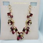 Catherine Malandrino NWT Gold, Red, & Pink Necklace Photo 1