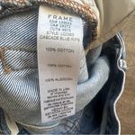 Frame  Le Orginal Jeans High Rise Distressed Button Fly Cascade Blue Rips Size 25 Photo 11