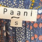 Paani Boho Metallic Abstract Print Tiered Maxi Flowy Dress Photo 3