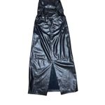 Good American  Vacay Lace-up Faux Leather Sheath Dress Black Women’s Size 2 Photo 6