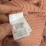 Brunello Cucinelli NWT  Crewneck Open Cable Knit Chunky Sweater in Pink - Size XL Photo 5