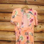 Revolve AFRM Jamie Floral Open Back cut out midi Dress Orange Size M Photo 6