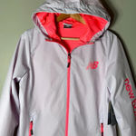 New Balance NWT  Women's Small Long Sleeve Full Zip Hooded Raincoat Jacket Pink Photo 5