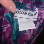 California Krush vintage coconutgirl tropical flower M high waist shorts Purple Size M Photo 1