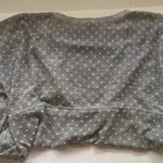 POL sheer swiss dot gray pom tunic cover up top, size large Photo 5