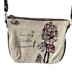 Brighton Scottie Dog Canvas Crossbody with Black Leather Detachable Stra… Photo 2