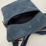 Life is Good Purse Road Trip Denim Blue Star Crossbody Bag Zipper Cotton Blend Photo 10