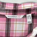 Isaac Mizrahi Issac Mizrahi Live! 20W Pink Plaid - White Layered Button Down Flannel Shirt Top Photo 4