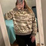 Puma Medium  Camo Hoodie Sweatshirt, Cozy Oversized Crop Style, Women’s medium Photo 0