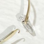 Swavorski Silver Bangle Bracelet Swarovski Clear Crystal Charm Jewelry NEW Photo 2