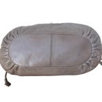 Elliott Lucca Taupe Leather Braided Drawstring Shoulder Bag Brown Photo 6