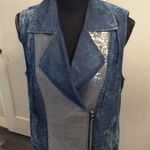 Chico's Chambray Denim Small 8 Photo 0