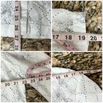 Sag Harbor  Ivory Eyelet Embroidered Blouse Women’s L Lagenlook Coastal Beach Top Photo 5