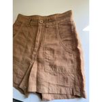 $195 Enza Costa Linen High Waisted Shorts Photo 3