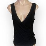 CAbi  Black Ruched Side Black Medium Sleeveless Blouse Photo 0