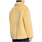 Sandro  Faux Fur Double Breasted Coat Natural Size 36 Photo 1