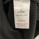 Lulus  Black Ribbed Fitted Mini Dress Size Small Photo 3