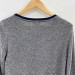 Lucky Brand Lucky Brand Pullover Top Womens Medium Blue White Stripe Polyester Viscose SOFT Photo 4