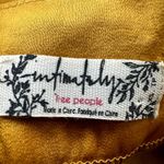 Free People Move Lightly Satin Tank Top Floral Scoop Neck Cami Yellow Pink XS Photo 2