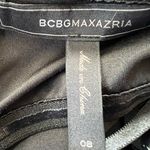 BCBGMAXAZRIA Black Tiered Ruffle Convertible Ginger Mini Dress Size 8 Photo 4