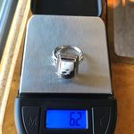 Genuine White Buffalo Turquoise Sterling Silver Ring Size 7 Photo 2