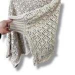 Jessica Simpson Cream Crochet Open Knit Boat Neck Bat Wing Sweater Small Photo 1
