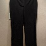 Chico's Chico’s Black Striped Straight Leg Pants Slacks Size 2 or 12 Photo 9