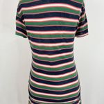 ZARA Multicolor Striped Short Sleeve Crewneck T-Shirt Size Small Photo 9