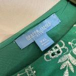 Draper James  RSVP Womens Size XXL Dress Green White Embroidered Short Sleeve NWT Photo 5