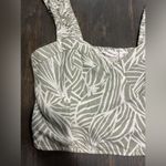 Midnight sky  Tropical Leaf Print Crop Top Tank Summer Beach Vacation S C18‎ Photo 1