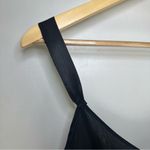 Creaciones Parisina Sheer Babydoll Tie Back Top. Size: Small. Color: Black. Black Photo 1