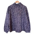 Anthropologie NWT Daily Practice Funnel Neck Long Sleeve Sweatshirt Purple Large Photo 3
