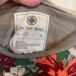 On the Byas  PacSun Gray Sweatshirt with Floral Accents size Medium Photo 2