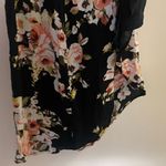 American Rag Womens Wrap Skirt XS Black With Pink Floral Print 26” 28” 30” Photo 2