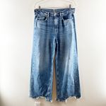 American Eagle  Super High Rise Baggy Wide Leg Jeans Blue 12 Photo 1