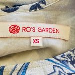 Ro’s Garden Floral Mini Ruffled Tiered Dress Rene Tiffany Blue XS Photo 8