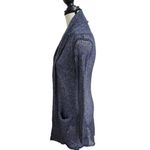 Athleta Long Open Front Cardigan Size XXS Heather Blue Cashmere and Linen Photo 1