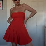 ZARA  strapless fit and flare mini dress  Photo 3