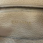 Cuyana  Small Easy Tote Beige Pebbled Leather 14" Laptop Handbag Shoulder Bag Photo 6