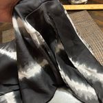 Converse  One Star Split Dolman Sleeve Sheer Blouse size L Black Tie Dye Cropped Photo 5