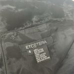 Etcetera  Black Faux Fur Pencil Skirt Size 4 Photo 6